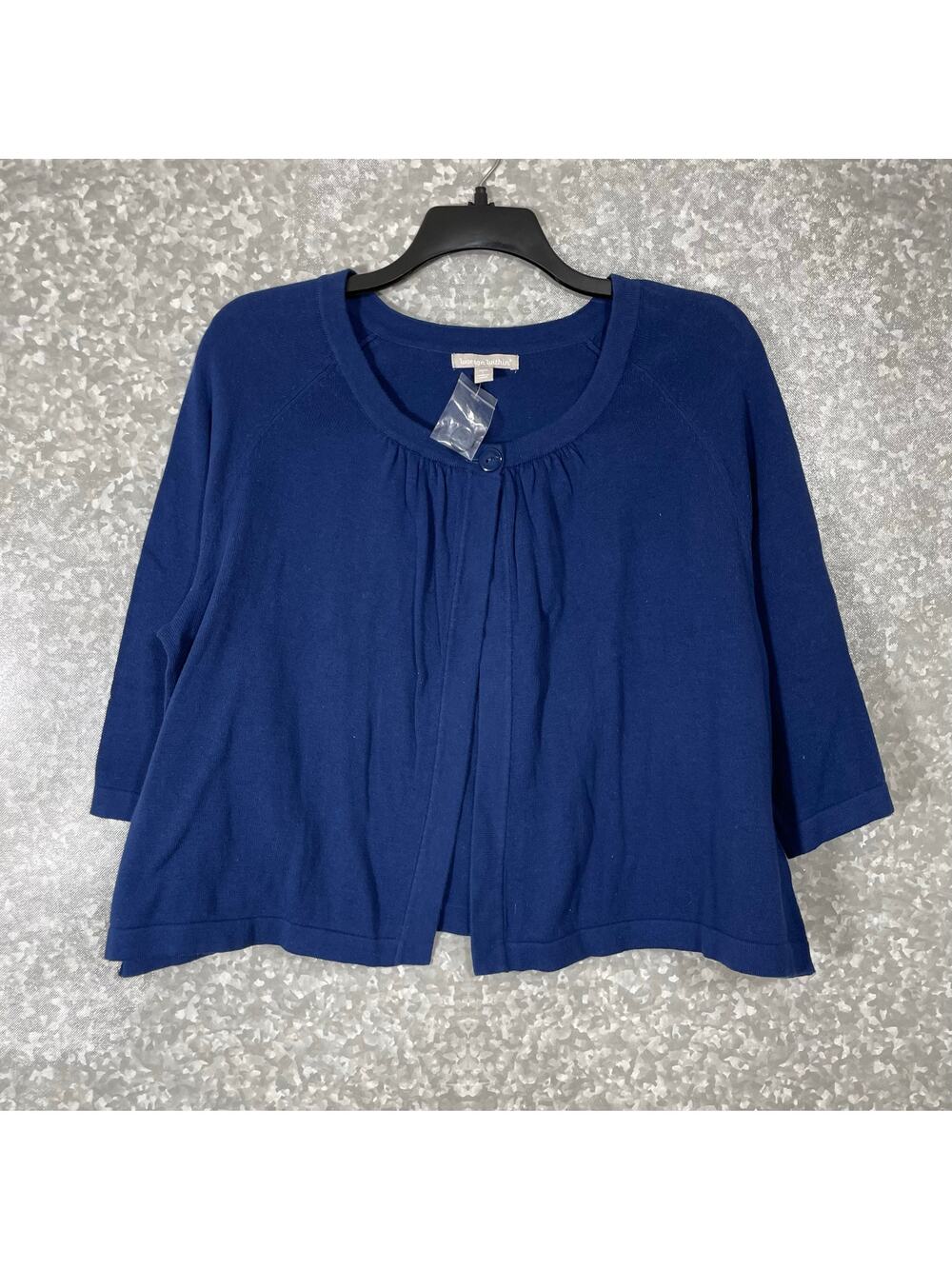Woman Within NWT Blue Retro Swing Knit Cardigan Sweater - Size 18/20 - Plus Size